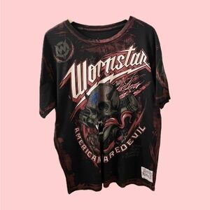 NWT Wornstar American Daredevil T-Shirt